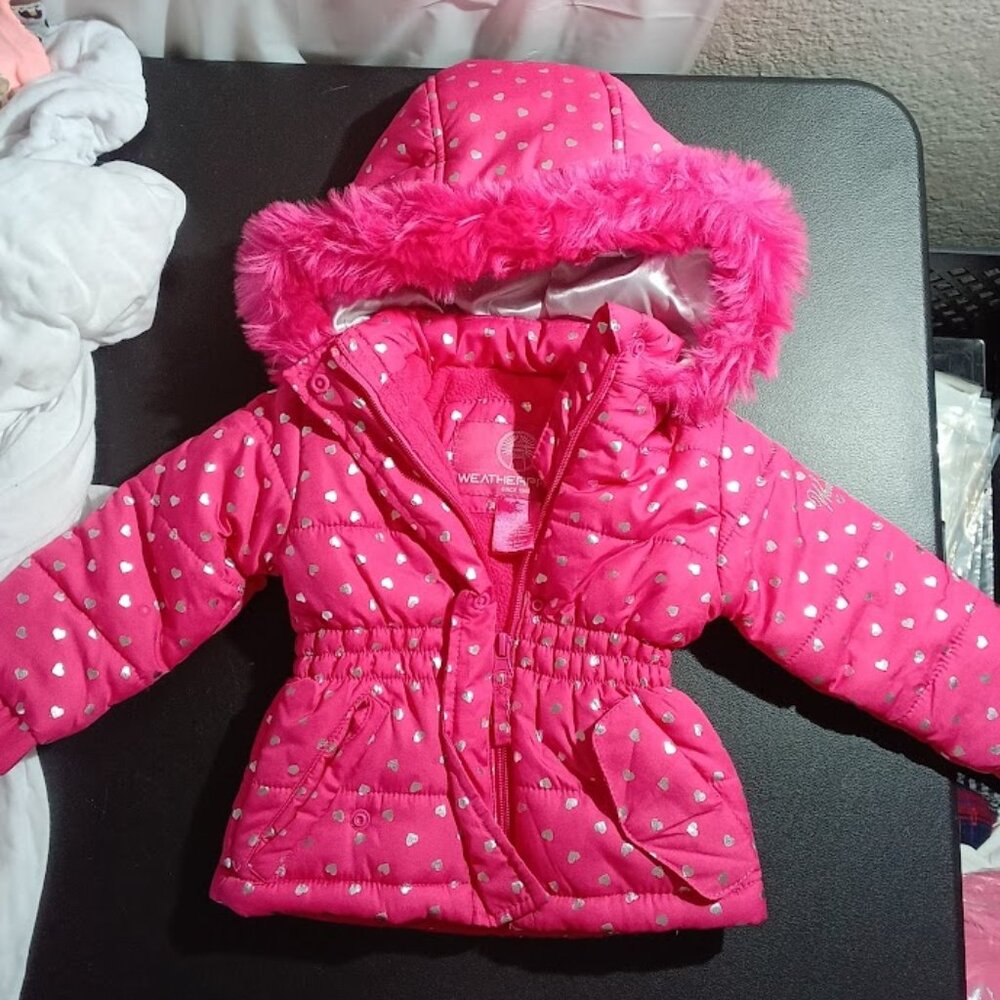 Weather Proof Hot Pink Girls Jacket 12M